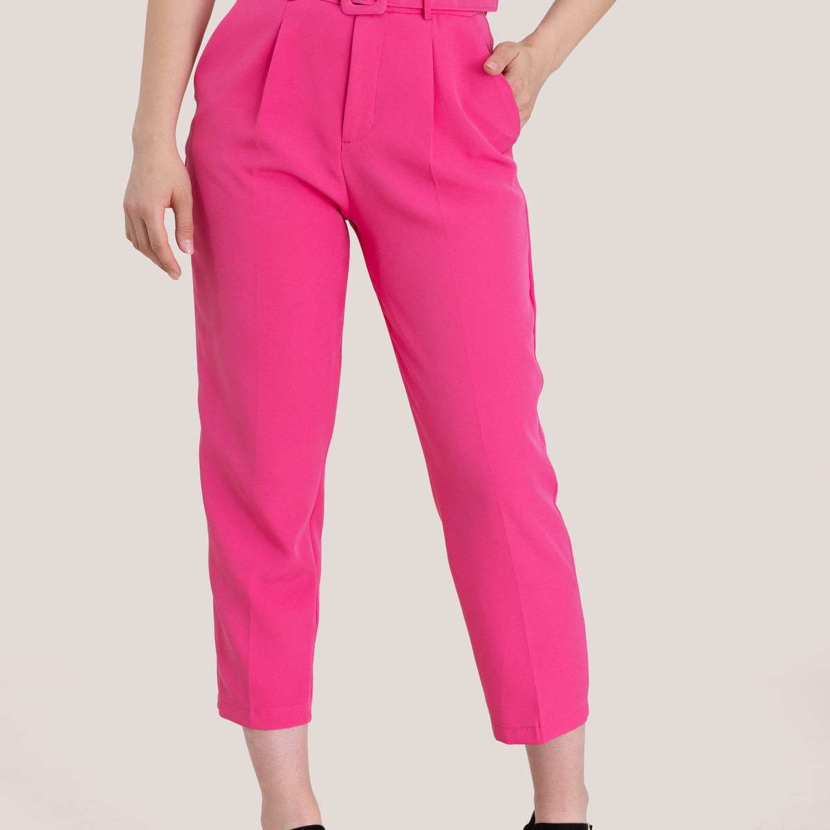 Forever Yours High Waist Pants In Fuchsia • Impressions Online