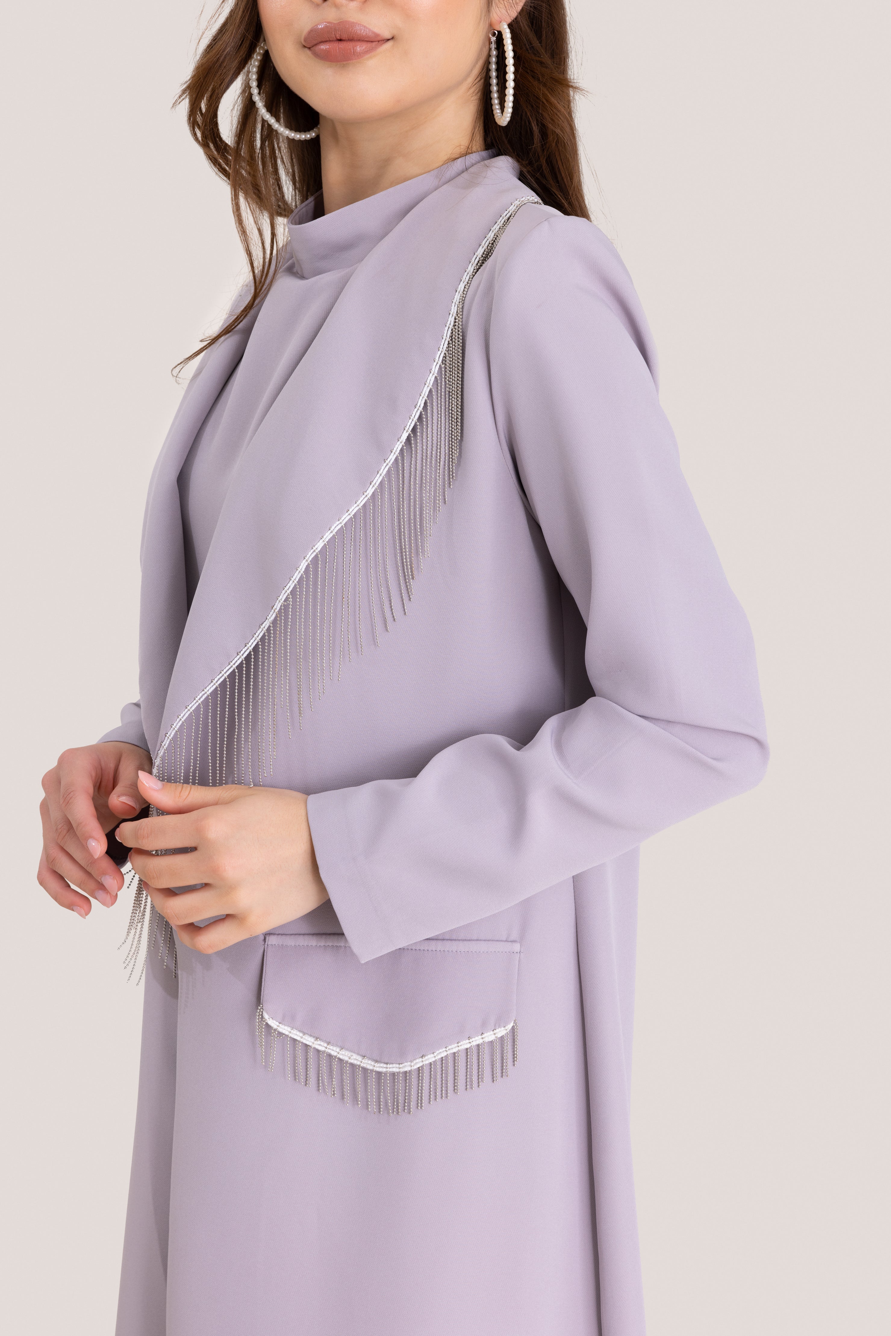 Lavender Grey Jumpsuit Set