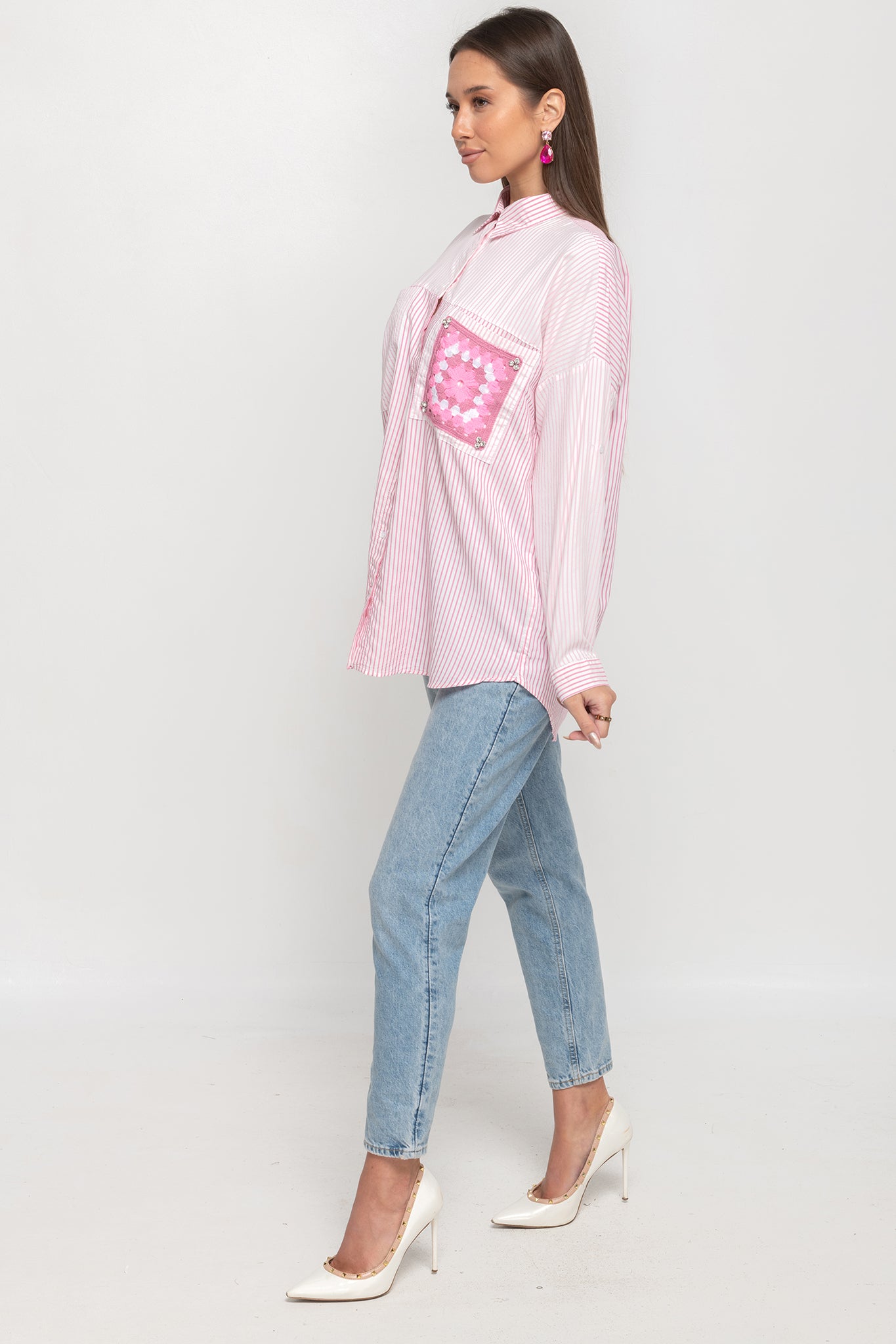 Easy Breeze Striped Shirt - Pink