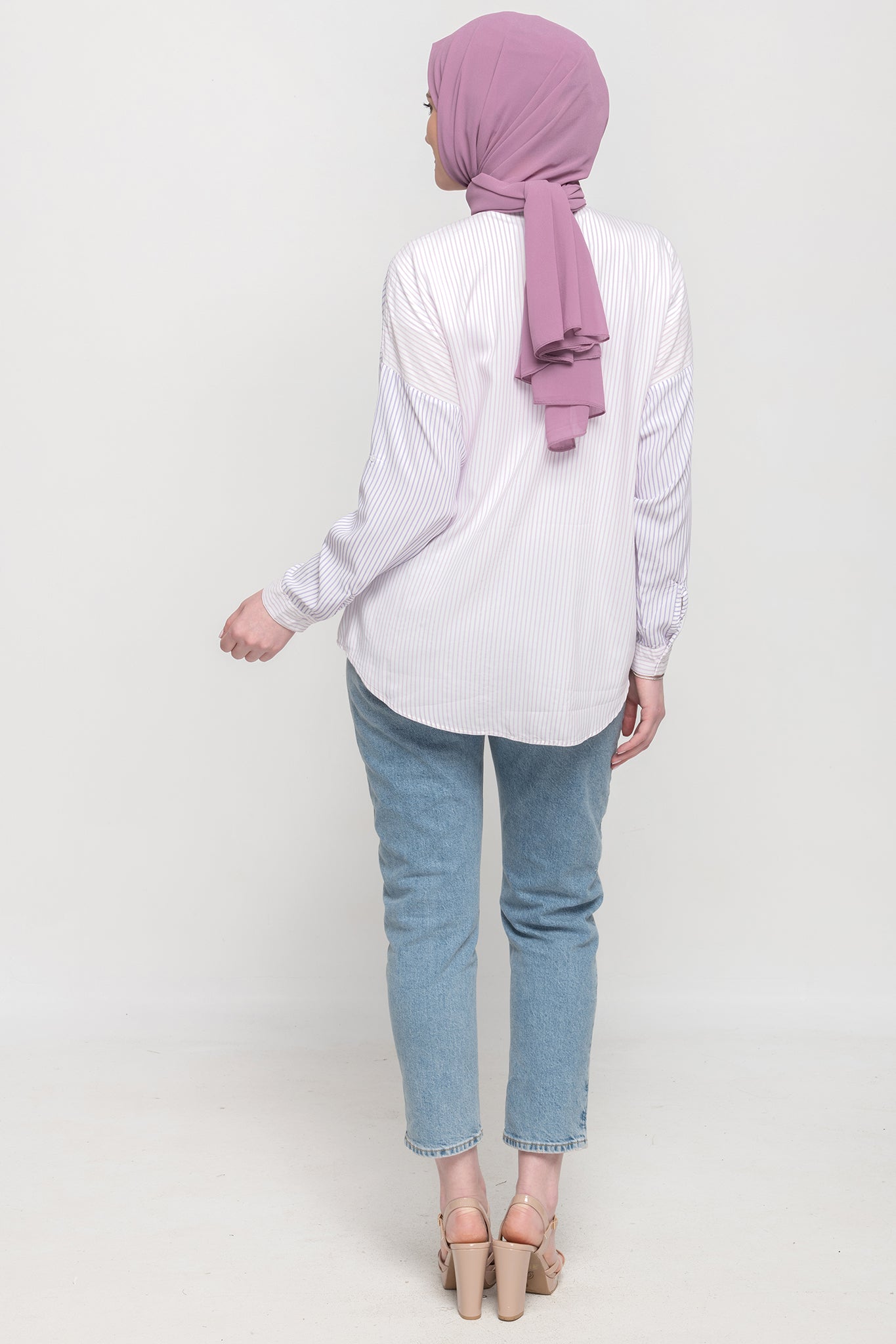 Easy Breeze Striped Shirt -Purple